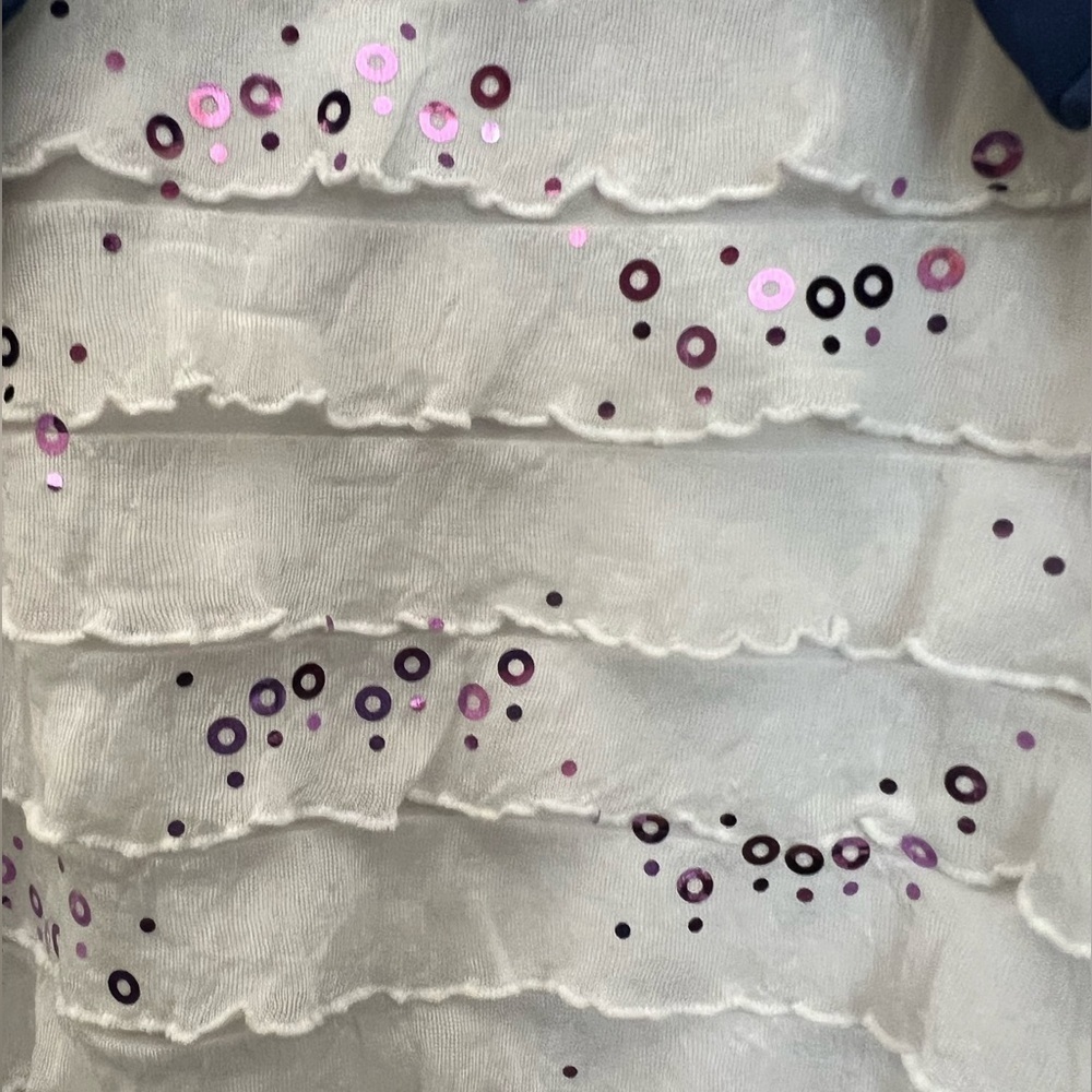 SPEECHLESS KIDS LONG DRESSY RUFFLED DRESS W/SEQUINS OF LIGHT PURPLE COLOR SZ 12 - Picture 4 of 8